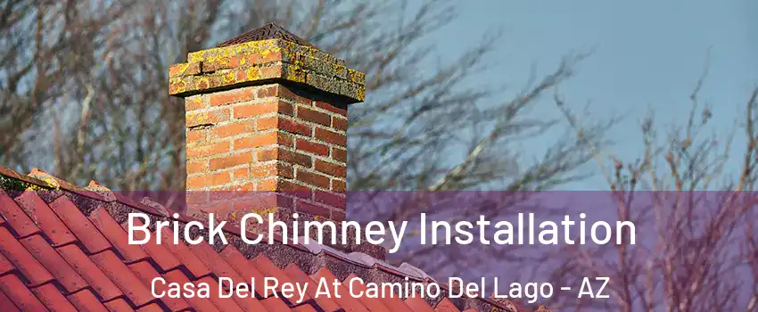 Brick Chimney Installation Casa Del Rey At Camino Del Lago - AZ