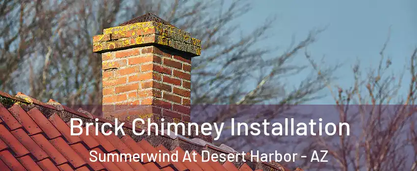 Brick Chimney Installation Summerwind At Desert Harbor - AZ