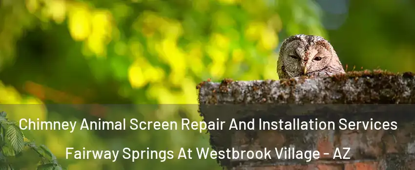Chimney Animal Screen Repair And Installation Services Fairway Springs At Westbrook Village - AZ
