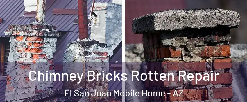 Chimney Bricks Rotten Repair El San Juan Mobile Home - AZ