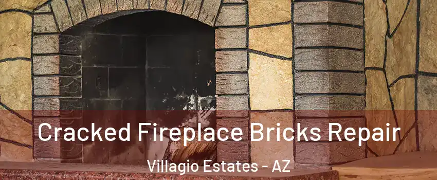 Cracked Fireplace Bricks Repair Villagio Estates - AZ