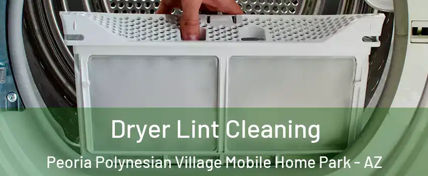 Dryer Lint Cleaning Peoria Polynesian Village Mobile Home Park - AZ