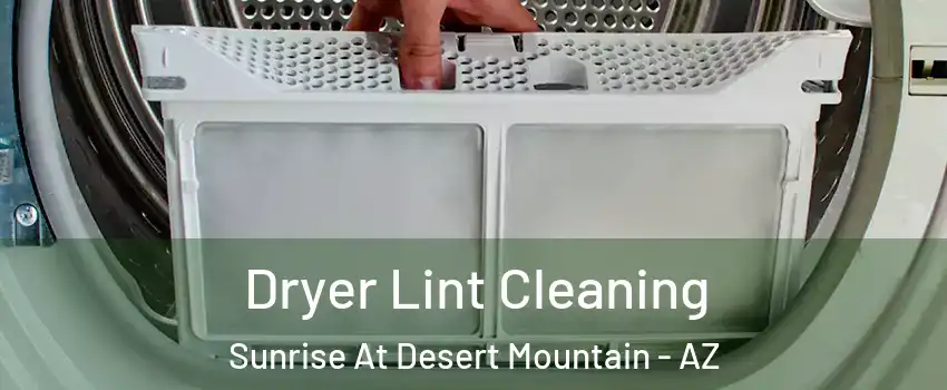 Dryer Lint Cleaning Sunrise At Desert Mountain - AZ