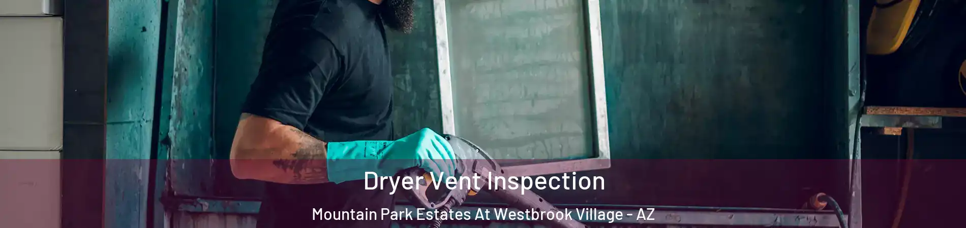 Dryer Vent Inspection Mountain Park Estates At Westbrook Village - AZ