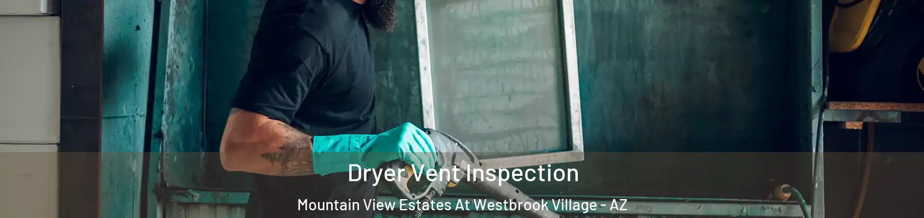 Dryer Vent Inspection Mountain View Estates At Westbrook Village - AZ