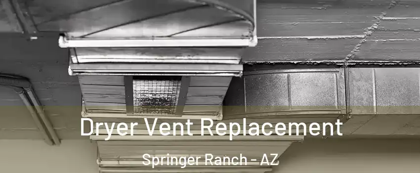Dryer Vent Replacement Springer Ranch - AZ