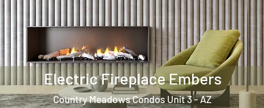 Electric Fireplace Embers Country Meadows Condos Unit 3 - AZ