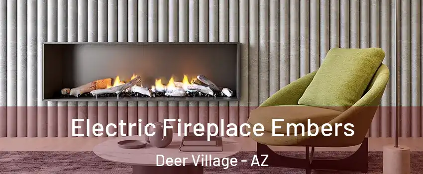 Electric Fireplace Embers Deer Village - AZ