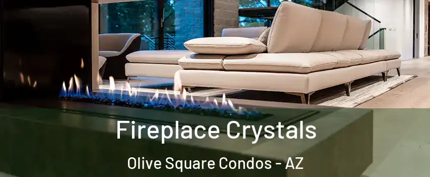 Fireplace Crystals Olive Square Condos - AZ