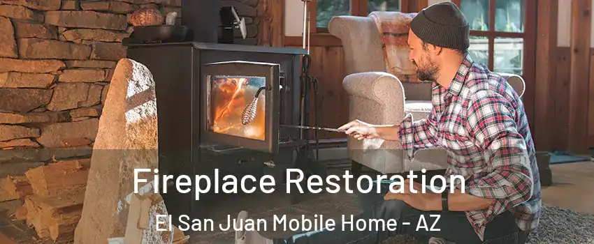 Fireplace Restoration El San Juan Mobile Home - AZ
