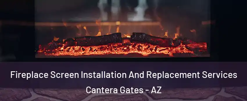 Fireplace Screen Installation And Replacement Services Cantera Gates - AZ