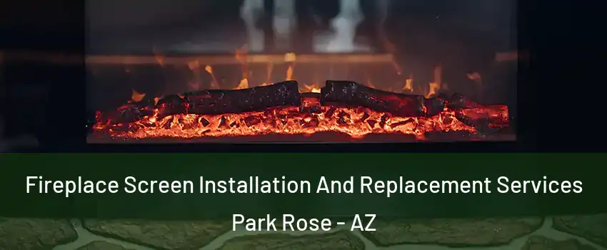 Fireplace Screen Installation And Replacement Services Park Rose - AZ