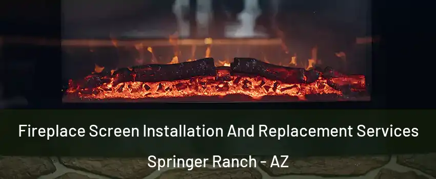 Fireplace Screen Installation And Replacement Services Springer Ranch - AZ