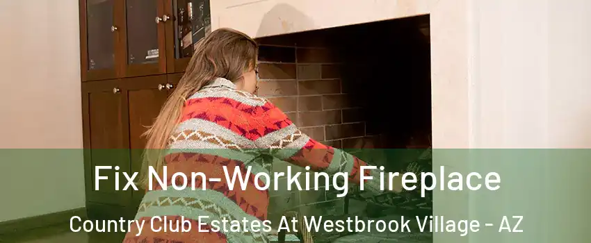Fix Non-Working Fireplace Country Club Estates At Westbrook Village - AZ