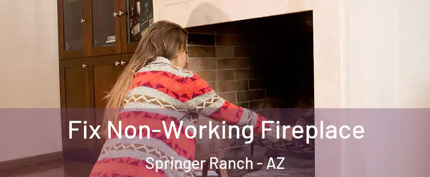 Fix Non-Working Fireplace Springer Ranch - AZ