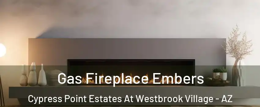 Gas Fireplace Embers Cypress Point Estates At Westbrook Village - AZ