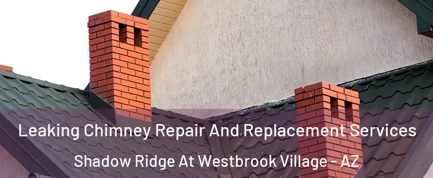 Leaking Chimney Repair And Replacement Services Shadow Ridge At Westbrook Village - AZ