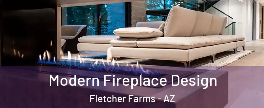 Modern Fireplace Design Fletcher Farms - AZ