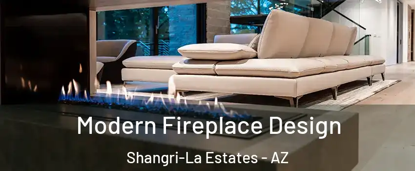 Modern Fireplace Design Shangri-La Estates - AZ
