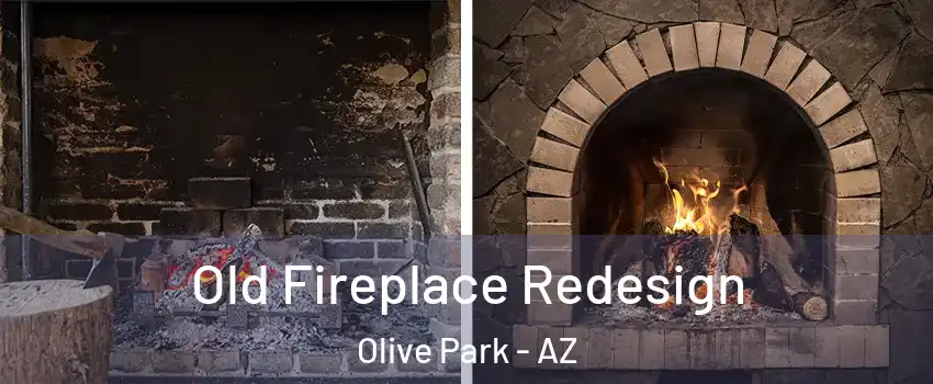 Old Fireplace Redesign Olive Park - AZ