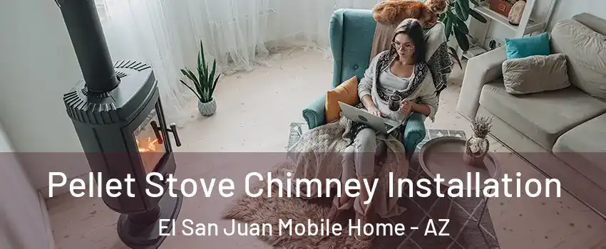 Pellet Stove Chimney Installation El San Juan Mobile Home - AZ