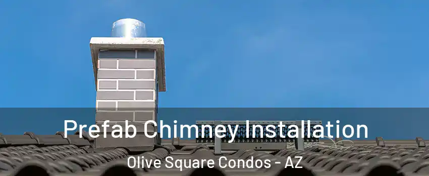 Prefab Chimney Installation Olive Square Condos - AZ
