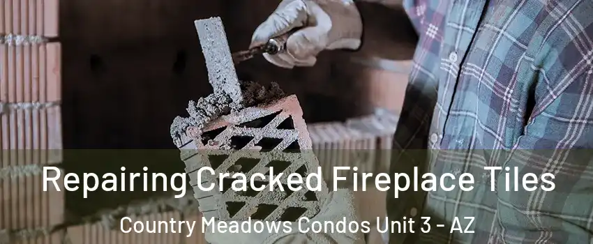 Repairing Cracked Fireplace Tiles Country Meadows Condos Unit 3 - AZ